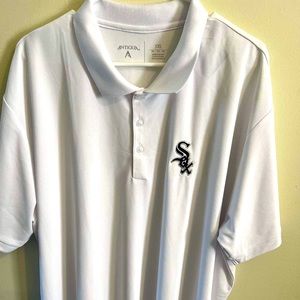 Chicago White Sox White Polo size 3XL Antigua New